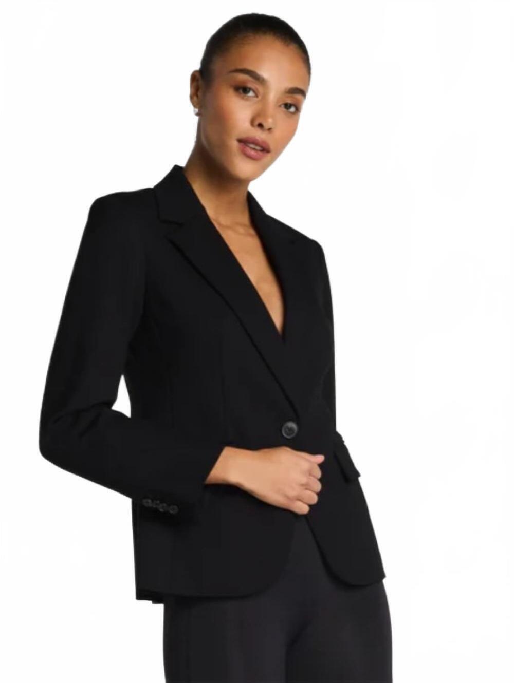 Spanx Ponte Tailored Blazer Jacket Black 22375R Women’s Size Medium NWT
